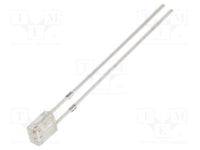 LED; yellow; rectangular; 2x3x4mm; bipolar; 500÷750mcd; 100°; 20mA