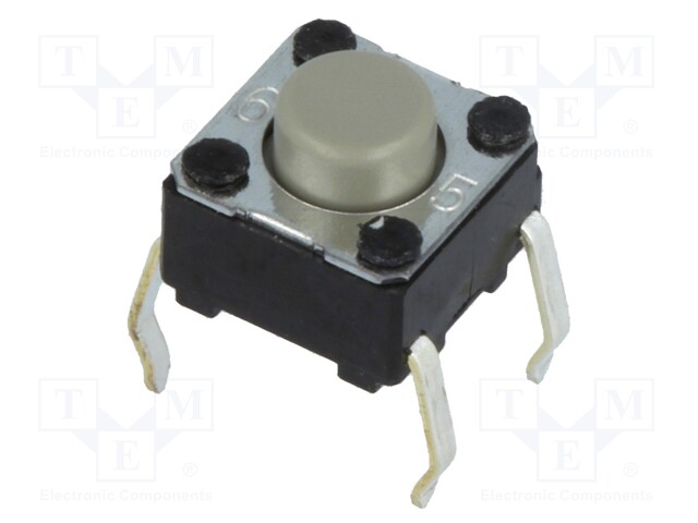 Microswitch TACT; SPST-NO; Pos: 2; 0.05A/24VDC; THT; none; 1.47N
