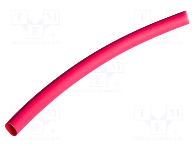 Heat shrink sleeve; thin walled,flexible; 2: 1; 6.4mm; red