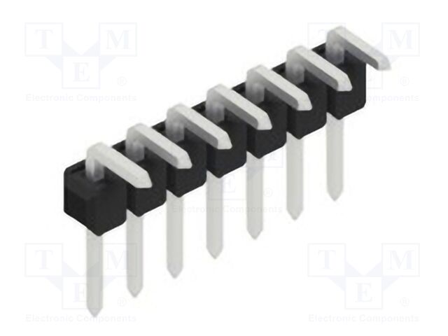 Connector: pin strips; pin header; male; PIN: 7; 2.54mm; THT; 1x7