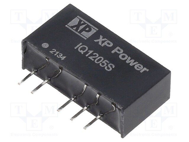 Isolated Board Mount DC/DC Converter, Semi Regulated, ITE, 2 Output, 1 W, 5 V, 100 mA, -5 V