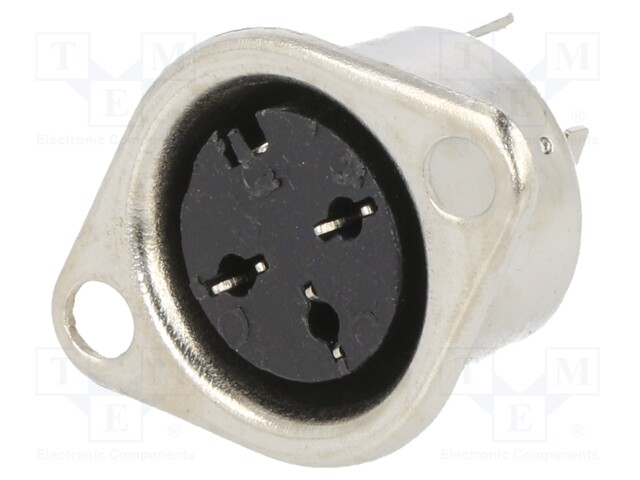 Socket; DIN; female; PIN: 3; Layout: 180°; straight; soldering