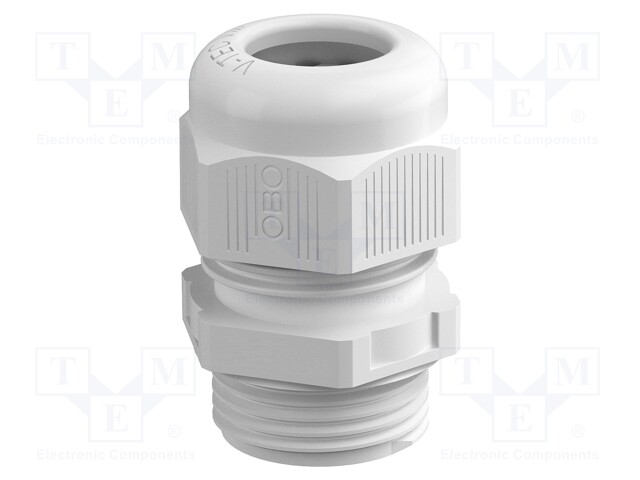 Cable gland; M32; light grey