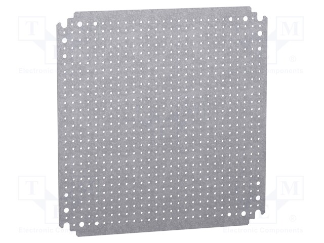 Mounting plate; microperforated