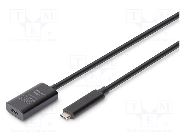 Repeater USB; USB 3.2 Gen 2,with amplifier; 5m; black