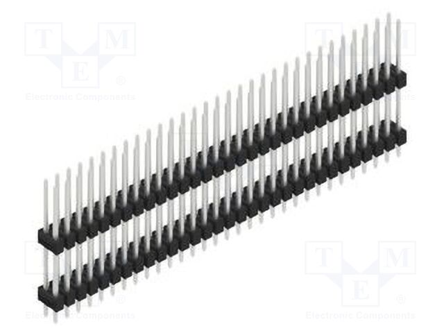 Connector: pin strips; pin header; male; PIN: 62; 2.54mm; THT; 2x31