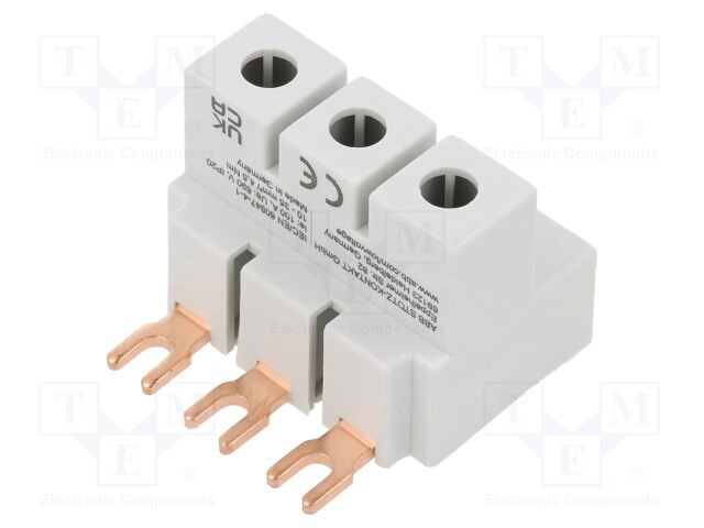 Busbar; 35mm2; Poles: 3; 690VAC; 250VDC; 6kV; Inom: 100A