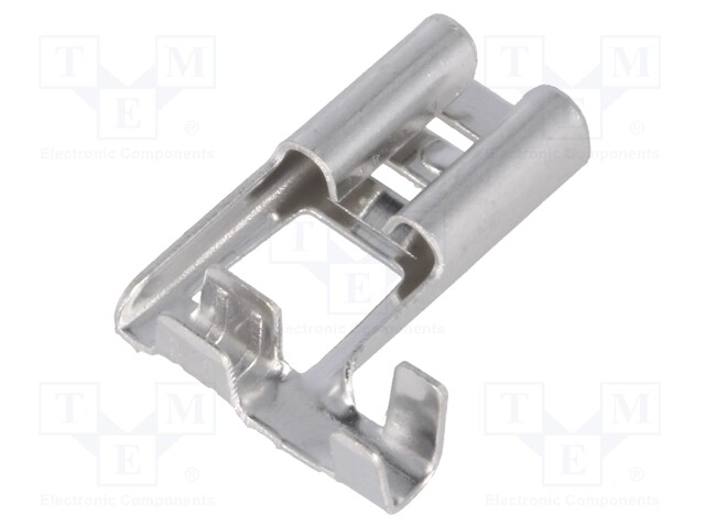 Terminal: flat; 6.3mm; 0.8mm; female; 0.5÷1mm2; crimped; for cable