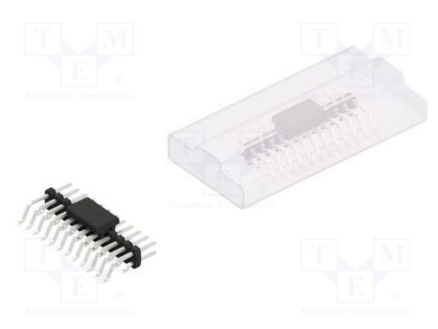 Connector: pin strips; pin header; male; PIN: 24; 2mm; SMT; 2x12