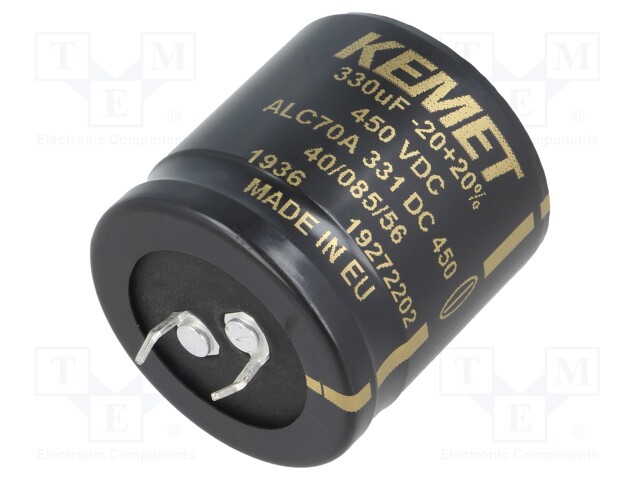 Capacitor: electrolytic; 330uF; 450VDC; ESR: 427mΩ; SNAP-IN; ±20%