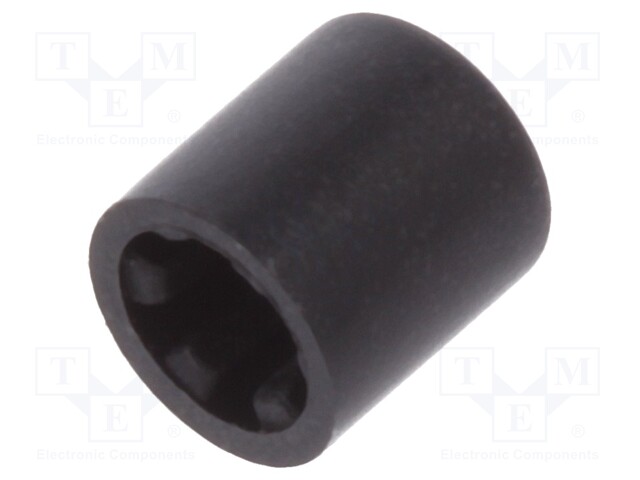 Button; round; black