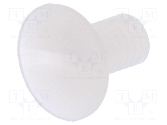 Screw; M4x8; 0.7; Head: countersunk; slotted; 1,3mm; polyamide