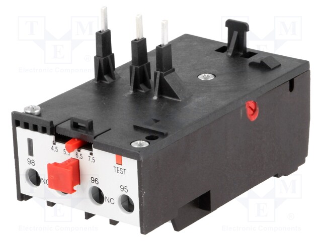 Thermal relay; Series: 11RF9; Leads: screw terminals; 4.5÷7.5A
