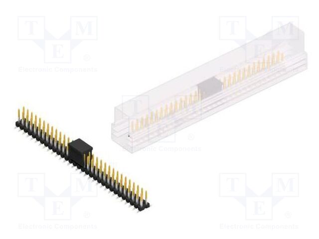 Connector: pin strips; pin header; male; PIN: 62; 2.54mm; SMT; 2x31