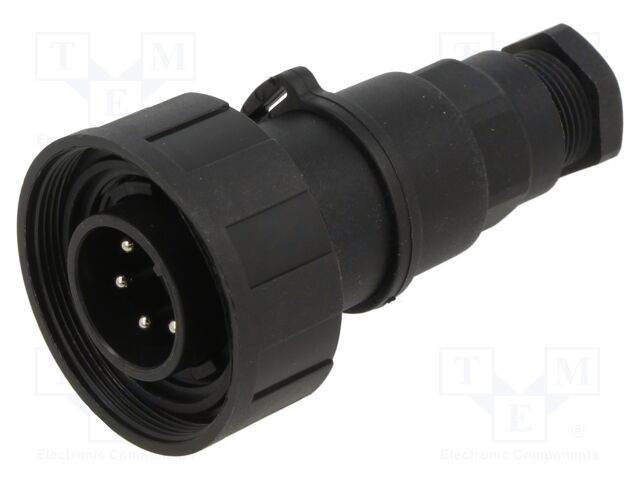 Connector: circular; plug; male; PIN: 6; 5A; 277V; IP68,IP69K; 7÷9mm