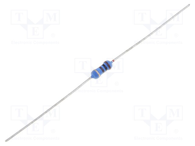 Resistor: power metal; THT; 30Ω; 1W; ±5%; Ø2.5x6.5mm; 350ppm/°C