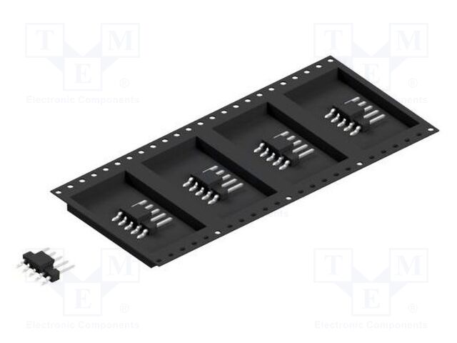 Connector: pin strips; pin header; male; PIN: 5; 2.54mm; SMT; 1x5