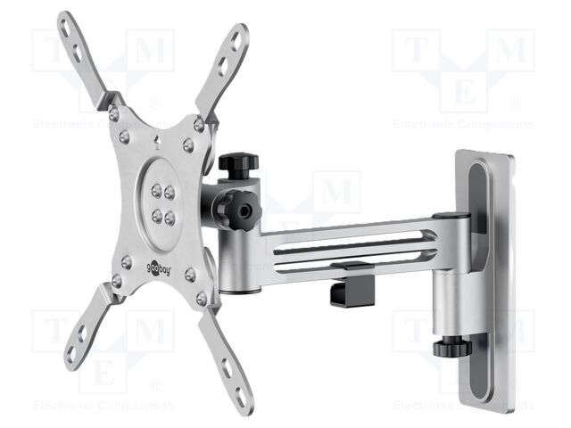 LCD/LED holder; silver; adjustable,tiltable; 15kg