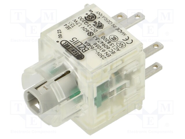 Contact block; -30÷70°C; Illumin: yes; IP00; Contacts: NO x2; 3mm