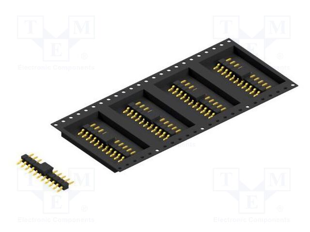 Connector: pin strips; pin header; male; PIN: 11; 2.54mm; SMT; 1x11