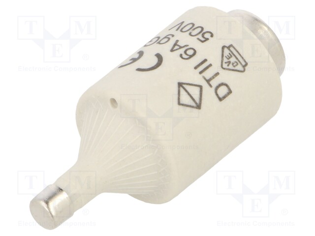 Fuse: fuse; gG,time-lag; 6A; 500VAC; DII