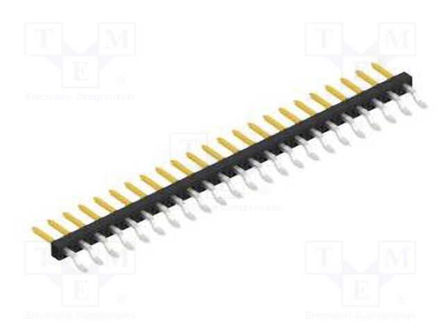 Connector: pin strips; pin header; male; PIN: 23; 2mm; SMT; 1x23