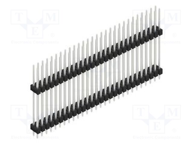 Connector: pin strips; pin header; male; PIN: 56; 2.54mm; THT; 2x28