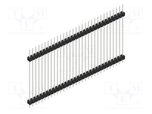 Connector: pin strips; pin header; male; PIN: 31; 2.54mm; THT; 1x31