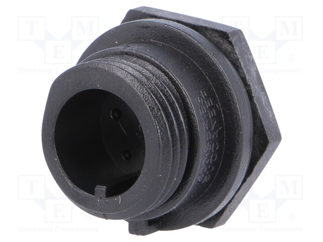 Connector: circular; socket; male; PIN: 6; w/o contacts; IP68; 125V