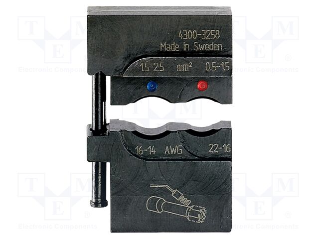 Crimping jaws; 0.5÷1.5mm2,1.5÷2.5mm2