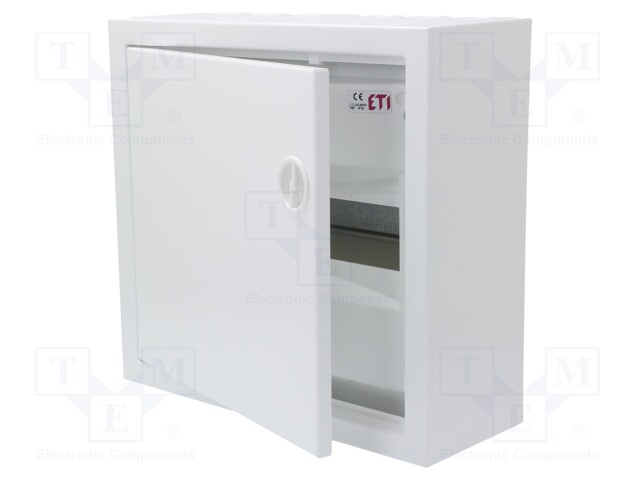 Enclosure: for modular components; IP30; light grey; steel; IK08