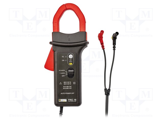 AC/DC current clamp adapter; Øcable: 31mm; I DC: 60/600A; 440g