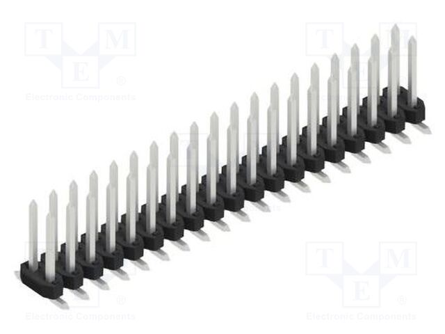 Connector: pin strips; pin header; male; PIN: 38; 2mm; SMT; 2x19