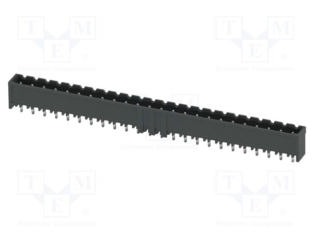 PCB headers, nominal cross section: 2.5 mm2, color: black, n