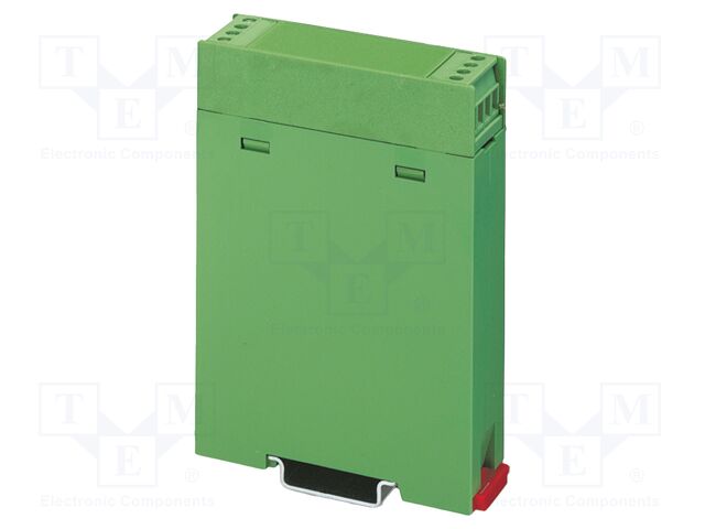 Enclosure base; green; UL94HB; EG 22,5; for DIN rail mounting