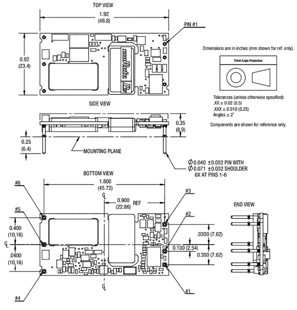 Converter: DC/DC; 30W; Uin: 9÷36V; Uout: 5VDC; Iout: 6A; DIP; 15g; THT
