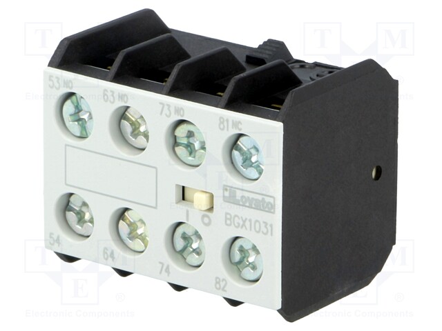 Auxiliary contacts; Series: BG; Leads: screw terminals