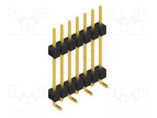 Connector: pin strips; pin header; male; PIN: 7; 2.54mm; SMT; 1x7
