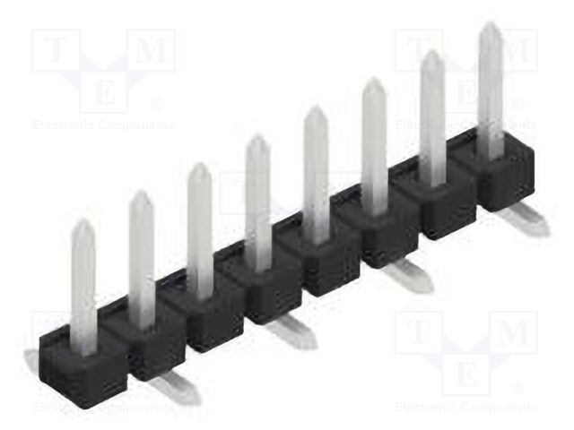 Connector: pin strips; pin header; male; PIN: 8; 2.54mm; SMT; 1x8
