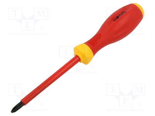 Screwdriver: insulated; Phillips; PH2; 100mm; 1kVAC