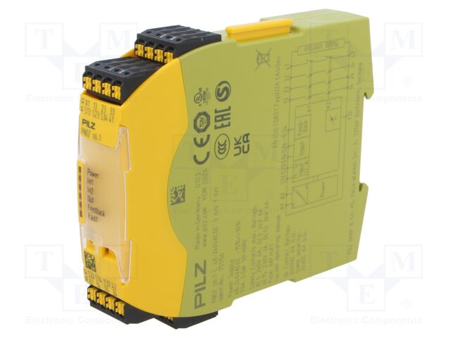Module: safety relay; Series: PNOZ s6.1 C; IN: 3; OUT: 5; -10÷55°C