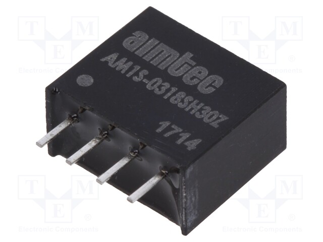 Converter: DC/DC; 1W; Uin: 2.97÷3.63V; 18VDC; Iout: 56mA; SIP4; 1.8g