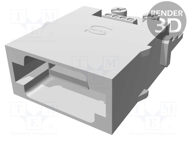 Connector: HAN; module; male; Han Modular USB; screw terminal; 1A