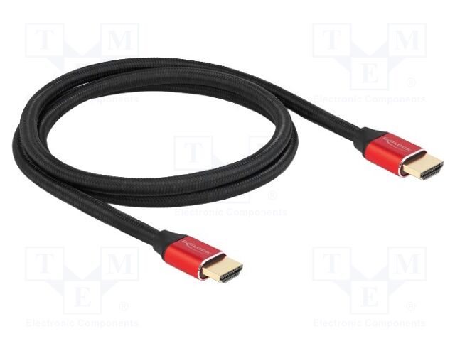 Cable; HDMI plug,both sides; textile; HDMI 2.1,Ultra High Speed