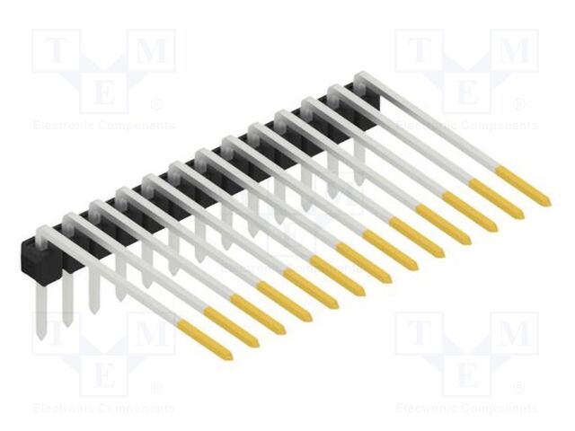 Connector: pin strips; pin header; male; PIN: 13; 2.54mm; THT; 1x13