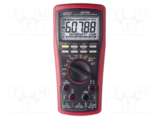 Digital multimeter; LCD; 4-5/6 digits (60000); 5x/s; True RMS