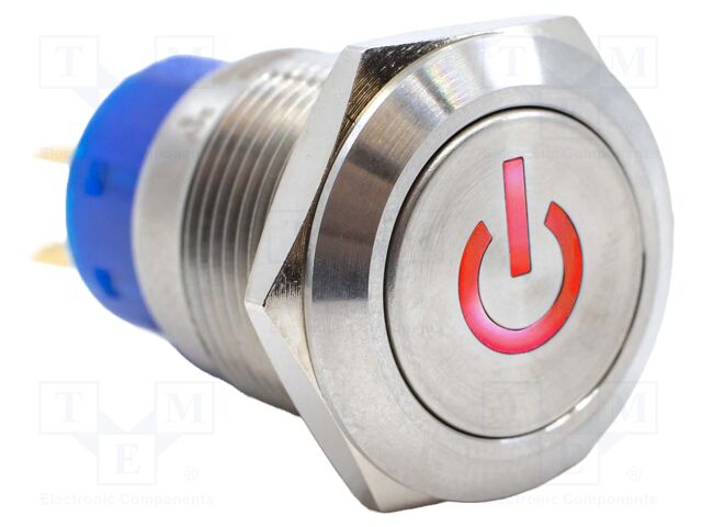 Switch: vandal resistant; Pos: 2; SPDT; 3A/250VAC; IP67; ON-(ON)