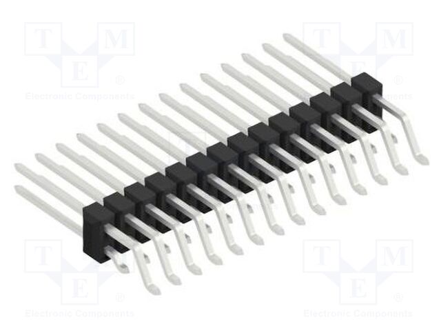 Connector: pin strips; pin header; male; PIN: 28; 2.54mm; SMT; 2x14