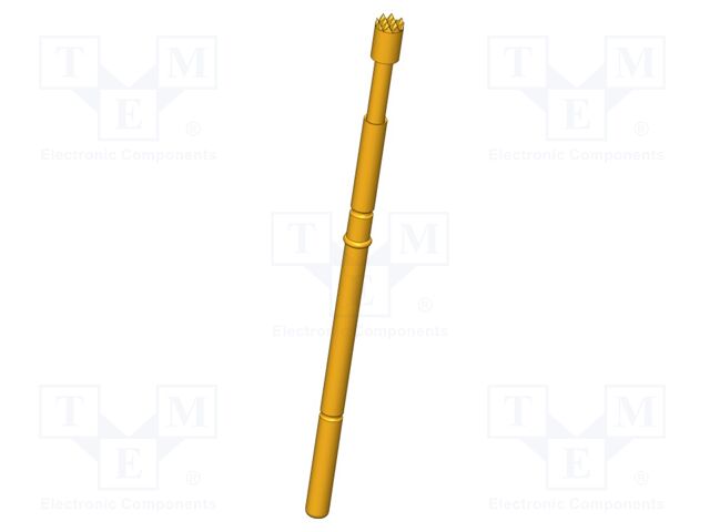 Test needle; Operational spring compression: 4mm; 5A; Ø: 2mm; 0.8N