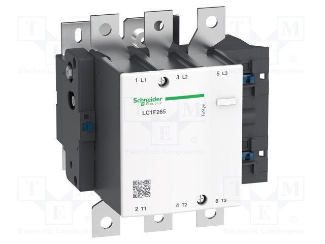 Contactor, 265 A, Panel, 1 kV, 3PST-NO, 3 Pole, 160 kW